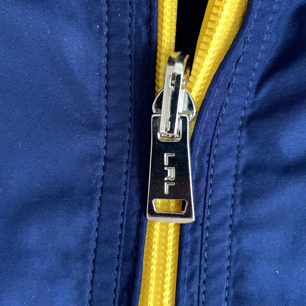 Vintage Lauren Ralph Lauren Reversible Color Block Zip Up Vest 90s Sporty large - Picture 5 of 14